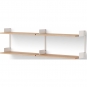 New Works - Chamber Wandregal 450 Eiche / Weiß