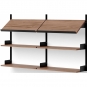 New Works - Office Wandregal 900 Walnuss / Schwarz