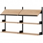 New Works - Office Wandregal 900 Eiche / Schwarz