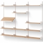 New Works - Display Wandregal 1900 Eiche / Weiß