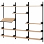 New Works - Display Wandregal 1900 Eiche / Schwarz