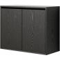 New Works - Cabinet Schrank hoch mit Türen Esche schwarz