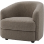 New Works - Covent Lounge Sessel Taupe dunkel (Nevotex Barnum)