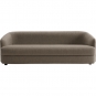 New Works - Covent Sofa 3-Sitzer tief Taupe dunkel (Nevotex Barnum)