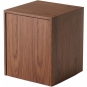 New Works - Mass Beistelltisch Walnuss | mit Schublade