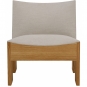 New Works - Tenon Lounge Sessel Eiche Natur / Quill (Ruskin)