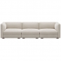 New Works - Coda Modulsofa Konfiguration 4 Spacedust (Zinc Drake Z699/02)