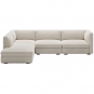 New Works - Coda Modulsofa Konfiguration 5 Spacedust (Zinc Drake Z699/02)