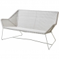 Cane-line - Breeze Loungesofa 2-sitzer Weißgrau