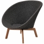 Cane-line - Peacock Loungesessel Soft Rope Dunkelgrau
