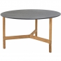 Cane-line - Twist Couchtisch medium Teakholz / Fossil Schwarz
