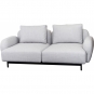 Cane-line - Aura Sofa 2-Sitzer mit niedrigen Armlehnen Hellgrau (Ambience)