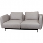 Cane-line - Aura Sofa 2-Sitzer mit hohen Armlehnen Hellbraun (Essence)