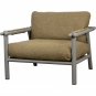 Cane-line - Sticks Loungesessel Aluminium Taupe | Kurkuma gelb (Cane-line Rise)