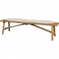 Cane-line - Sticks Bank mit Sitzkissen Teak | Desert sand (Cane-line Rise)