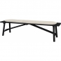 Cane-line - Sticks Bank mit Sitzkissen Aluminium Lava grau | Sand (Cane-line Free)