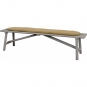 Cane-line - Sticks Bank mit Sitzkissen Aluminium Taupe | Kurkuma gelb (Cane-line Rise)