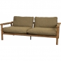 Cane-line - Sticks Sofa 2-Sitzer Teak | Kurkuma gelb (Cane-line Rise)