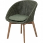 Cane-line - Peacock Sessel Teak / Dunkelgrün | Dunkelgrün (Link)