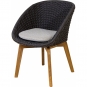 Cane-line - Peacock Sessel Teak / Dunkelgrau | Hellgrau (Focus)