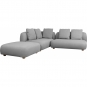 Cane-line - Capture Ecksofa mit Chaise Longue Hellgrau