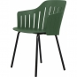 Cane-line - Choice Armlehnstuhl Outdoor 4 Beine | Schwarz | Dunkelgrün