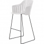 Cane-line - Choice Barhocker Outdoor Kufen, Schwarz | Weiß