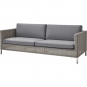 Cane-line - Connect Sofa 3-Sitzer Taupe | Grau