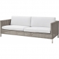 Cane-line - Connect Sofa 3-Sitzer Taupe | Weiß