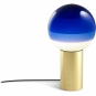 Marset - Dipping Light Tischleuchte Blau / Messing gebürstet
