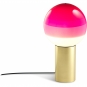 Marset - Dipping Light Tischleuchte Rosa / Messing gebürstet
