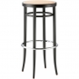 Thonet - 204 RH Bugholzbarhocker TP 29 Schwarz