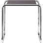 Thonet - B 9 a Beistelltisch RAL 9005 Tiefschwarz decklackiert (Gestell: Chrom Standard)