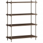 Moebe - Shelving System s.115.1.A Regal, Einfach Eiche geräuchert/Warmes Grau