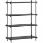 Moebe - Shelving System s.115.1.A Regal, Einfach Schwarz/Schwarz