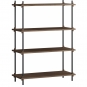 Moebe - Shelving System s.115.1.A Regal, Einfach Eiche geräuchert/Schwarz