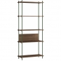 Moebe - Shelving System s.200.1.A Regal, Einfach Eiche geräuchert/Kieferngrün