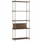 Moebe - Shelving System s.200.1.A Regal, Einfach Eiche geräuchert/Warmes Grau
