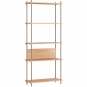 Moebe - Shelving System s.200.1.A Regal, Einfach Eiche/Warmes Grau