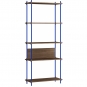 Moebe - Shelving System s.200.1.A Regal, Einfach Eiche geräuchert/Tiefblau