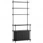 Moebe - Shelving System s.200.1.C Regal, Einfach Schwarz/Schwarz