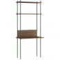 Moebe - Shelving System s.200.1.D Regal, Einfach Eiche geräuchert/Kieferngrün