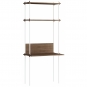 Moebe - Shelving System s.200.1.D Regal, Einfach Eiche geräuchert/Weiß