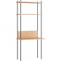 Moebe - Shelving System s.200.1.D Regal, Einfach Eiche/Schwarz