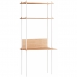 Moebe - Shelving System s.200.1.D Regal, Einfach Eiche/Weiß