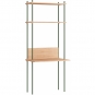 Moebe - Shelving System s.200.1.D Regal, Einfach Eiche/Kieferngrün