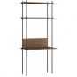 Moebe - Shelving System s.200.1.D Regal, Einfach Eiche geräuchert/Schwarz