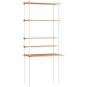 Moebe - Shelving System s.200.1.E Regal, Einfach Eiche/Weiß