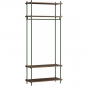 Moebe - Shelving System s.200.1.F Regal, Einfach Eiche geräuchert/Kieferngrün
