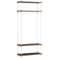 Moebe - Shelving System s.200.1.F Regal, Einfach Eiche geräuchert/Weiß